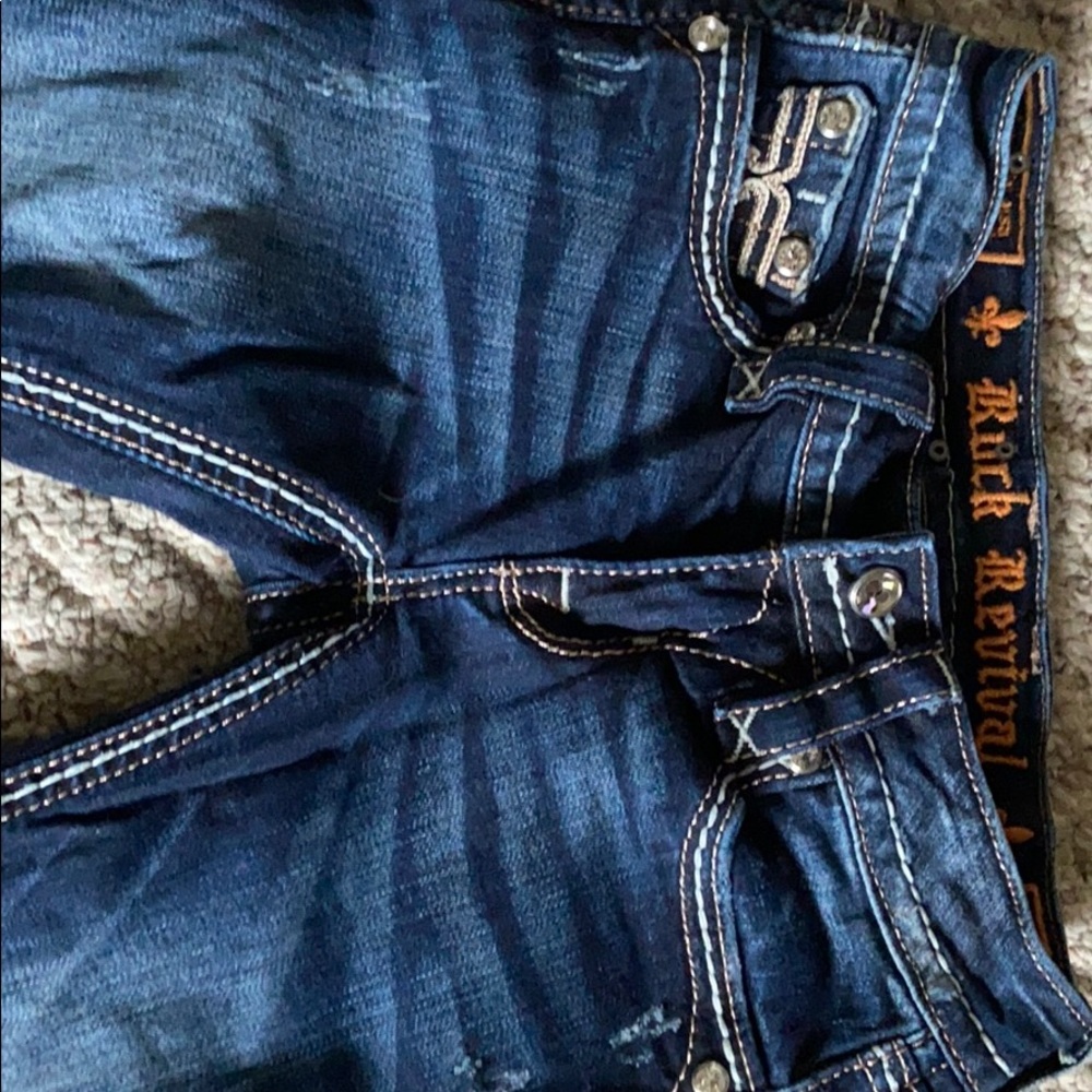 Size 23 Boot cut Rock Revival Jeans. - Picture 2 of 8